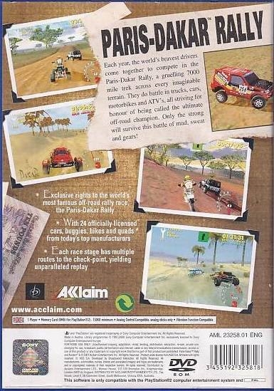 Paris-Dakar Rally - PS2 (Genbrug)